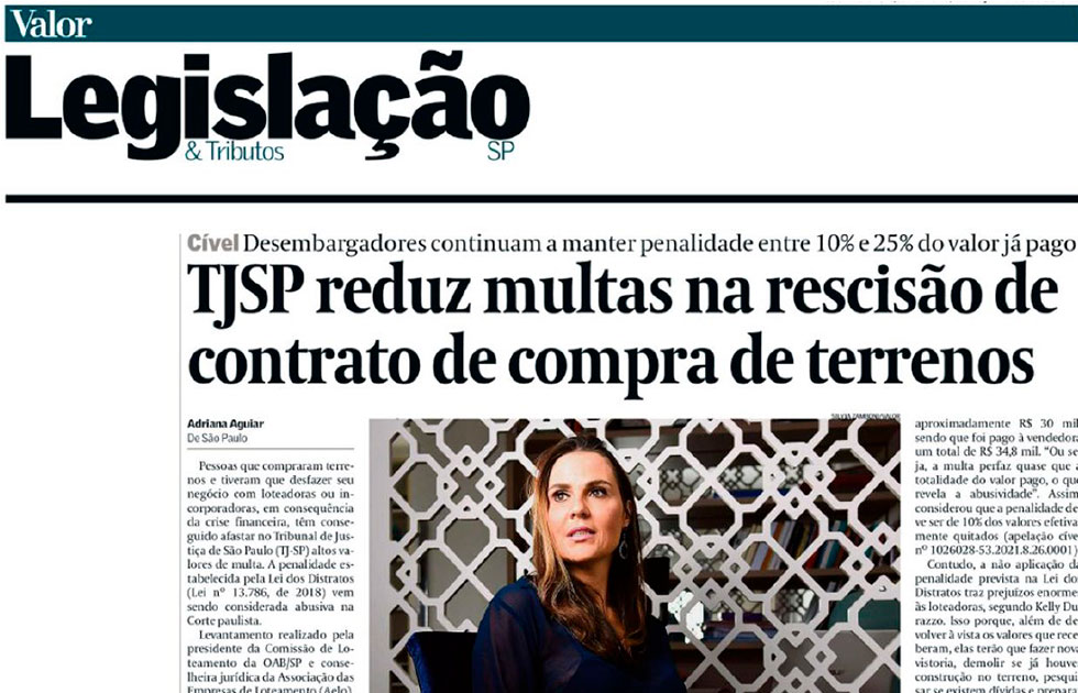 TJ reduz multas na rescisão de contrato de compra de terrenos